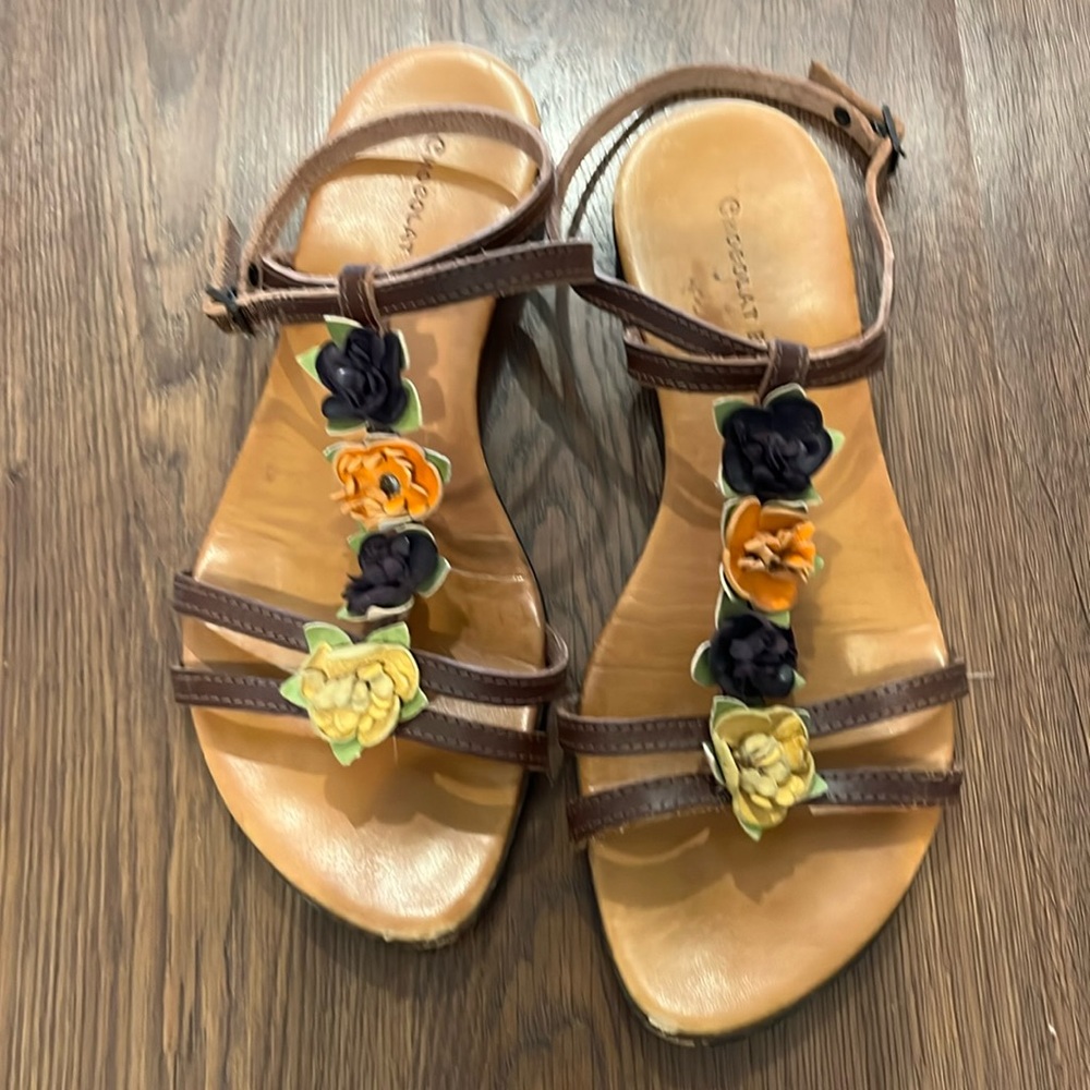 Chocolat Blu leather sandals